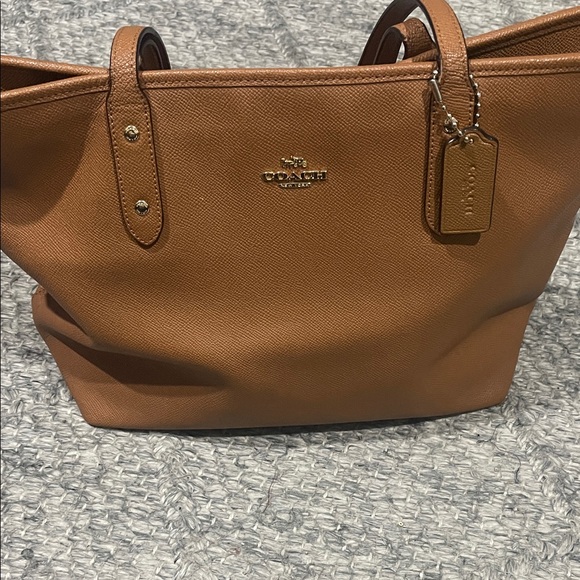 Coach Handbags - Coach Tan Leather Tote Bag